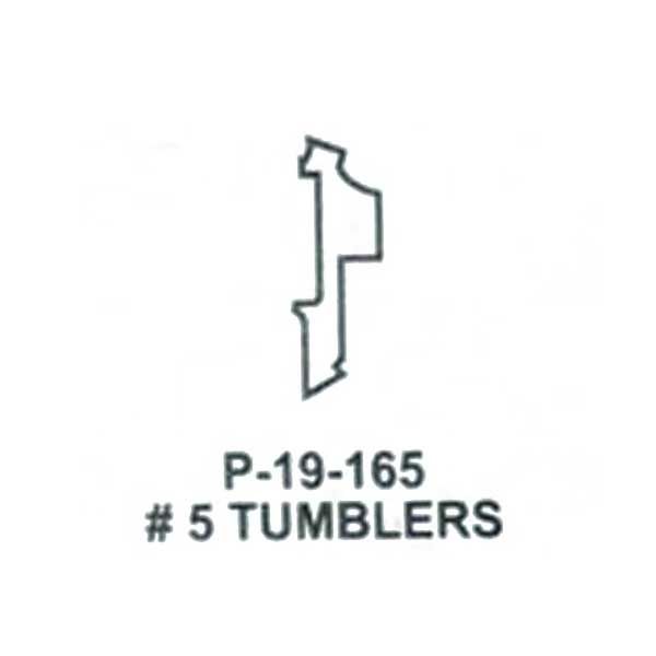 Honda / Acura / HO03 / High Security Tumbler #5 / Split / P-19-165 (ASP) (25 Pack) - UHS Hardware