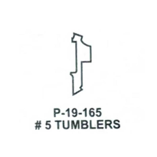 Honda / Acura / HO03 / High Security Tumbler #5 / Split / P-19-165 (ASP) (25 Pack) - UHS Hardware