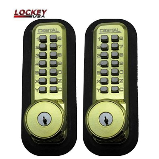 Lockey - 2210-DC-KO - Mechanical Keyless Double Deadbolt Lock w/ Key Override - UHS Hardware
