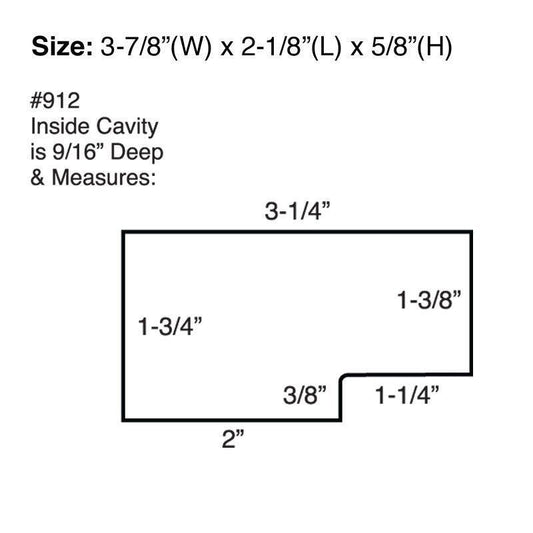 LuckyLine - 91200 - Extra Large Magnetic Key Hider - Black - 6 Pack - UHS Hardware