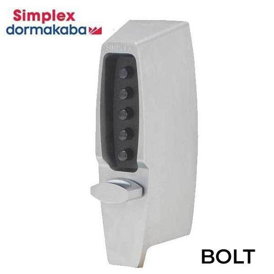 Simplex - 7102 - Mechanical Pushbutton Deadbolt Keyless Lock - 2-3/4" Backset - 26D - Satin Chrome - UHS Hardware