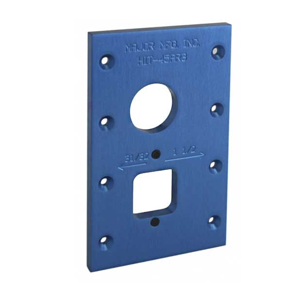 Major Mfg - HIT-45AR3 - Cylinder And Indicator Holes Template for Adams Rite Locks and Latches - UHS Hardware