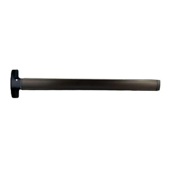 First Choice - 3692 - Concealed Vertical Rod Exit - Cylinder Prep Kit without Key Cylinder - Aluminum/Dark Bronze/Black Anodized Finish - 36" - UHS Hardware