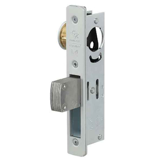 Adams Rite - MS Deadlock - MS1851S - 31/32" Backset - ANSI Size - Straight Bolt - Radial Faceplate - Aluminum - Metal Door - UHS Hardware