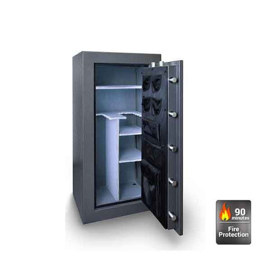 Hollon - Black Hawk Series Gun Safe - BHS-22E - 22" Comfort Fit Gun Capacity - UL Listed Type 1 - Military Grade - UHS Hardware