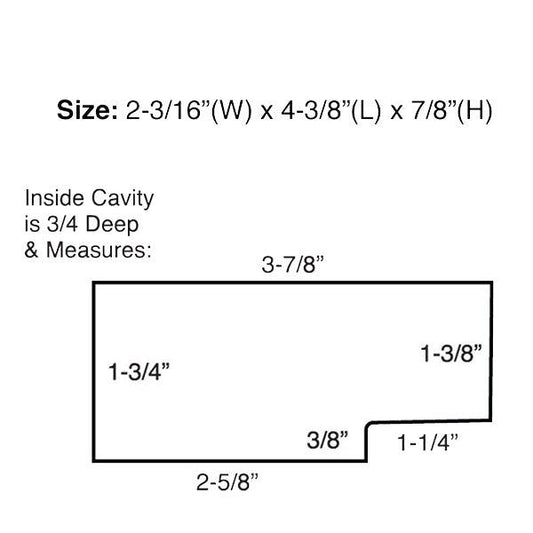 LuckyLine - 91501 - Jumbo Magnetic Key Hider - Black - 1 Pack - UHS Hardware