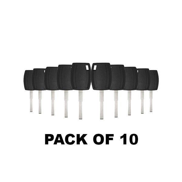 10 x 2011-2020 Ford H94-PT Side Mill Transponder Keys - Chip 4D63 80 Bit 164-R8062 / (AFTERMARKET) - UHS Hardware