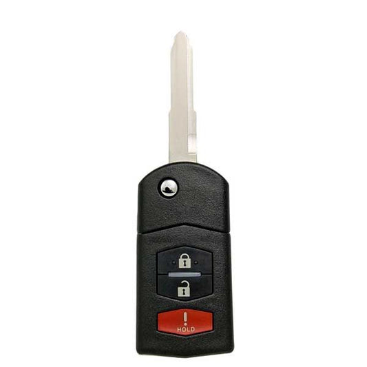 2004-2008 Mazda 6 / RX8 / 3-Button Flip Key / PN: GP7A-67-5RYB / KPU41788 / (RK-MZ-KPU-3) - UHS Hardware