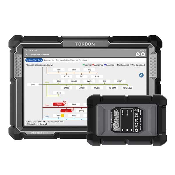 TOPDON - Phoenix Elite - Advanced Level Professional Diagnostic Scanner - UHS Hardware