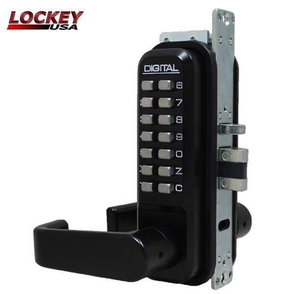 Lockey - 2985-DC - Narrow-Stile Mechanical Keypad Keyless Lever - Passage - Double Combination - UHS Hardware