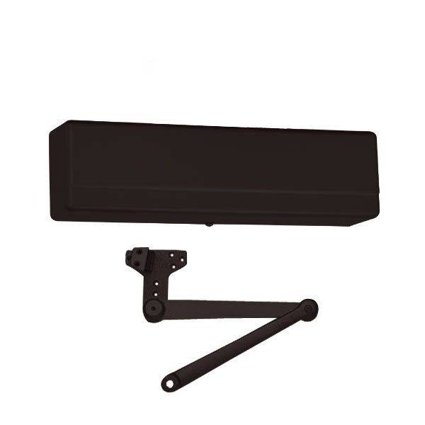 Sargent - 1431 - Powerglide Door Closer w/ CPS - Heavy Duty Parallel Arm w/ Compression Stop - BSP - Black Suede Powder Coat - Grade 1 - UHS Hardware