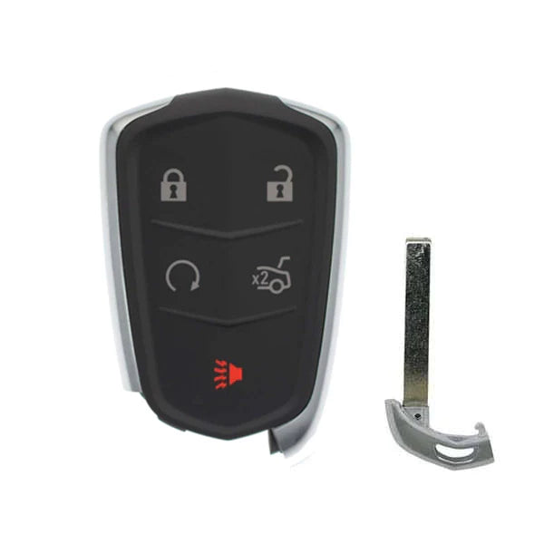 2014-2019 Cadillac ATS CTS XTS / 5-Button Smart Key SHELL for HYQ2AB, HYQ2EB (AFTERMARKET)