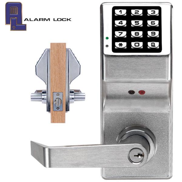 Trilogy DL5200 Double Sided Keypad Lever Lock / Satin Chrome - 26D (Alarm Lock) - UHS Hardware