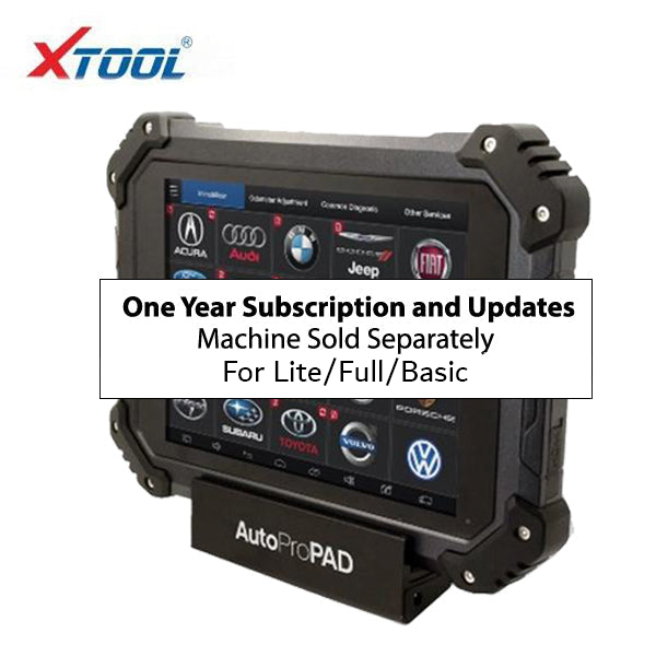 AutoProPAD Lite/Full/Basic - Updates & Support Subscription - 1 YEAR (XTOOL) - ( machine sold separately )