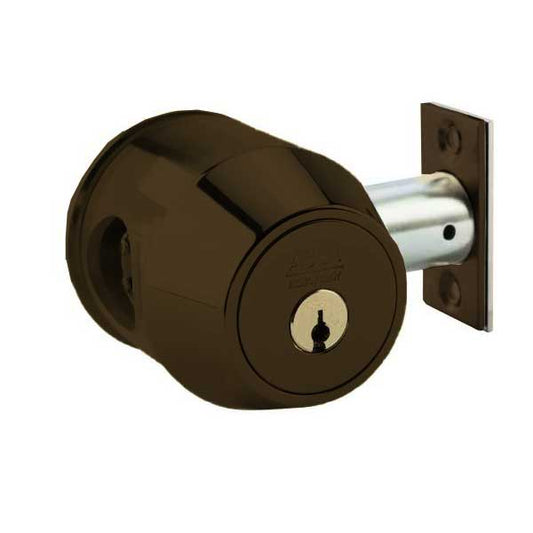 ASSA - 7000 Series - MAX+ / Maximum + Security Restricted Single Cylinder Deadbolt - 624 - Dark Oxidized Bronze - Grade 1 - UHS Hardware
