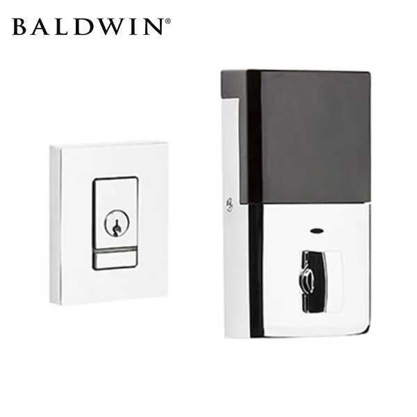 Baldwin Estate Evolved - 8220.B - Contemporary Electronic Deadbolt - Singl Cyl - Bluetooth - 260 - Polished Chrome - Grade 2 - UHS Hardware