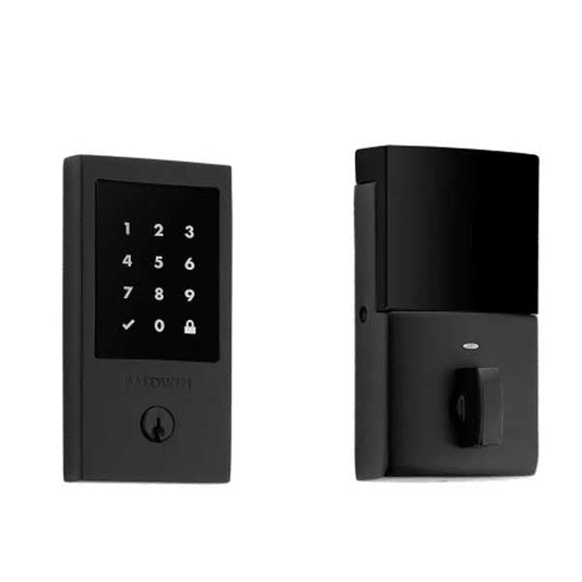 Baldwin Estate - 8225.ZW Minneapolis Electronic Smart Deadbolt - Singl Cyl - Z-Wave - 190 - Satin Black - Grade 2 - UHS Hardware
