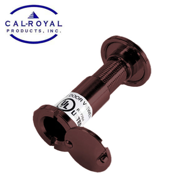 Cal-Royal - Privacy Door Viewer - For 1-3/8" to 2-1/4" doors - UL Rated - Rotating Cover - Oil Rubbed Bronze
