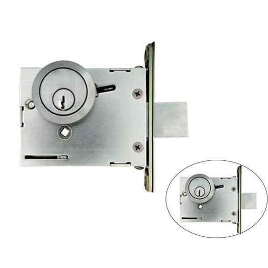 TownSteel - DBM16 - Commercial Mortise Deadbolt - Double Cylinder - 2-3/4 " Backset - Satin Chrome - Grade 1 - UHS Hardware