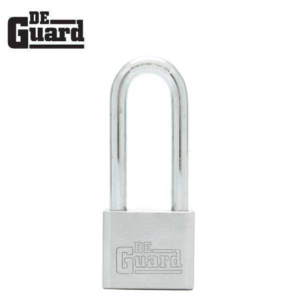 Premium - Nickel Plated Padlock - SC1 Keyway - Long Shackle 2 1/8" - Keyed Alike #2 - UHS Hardware