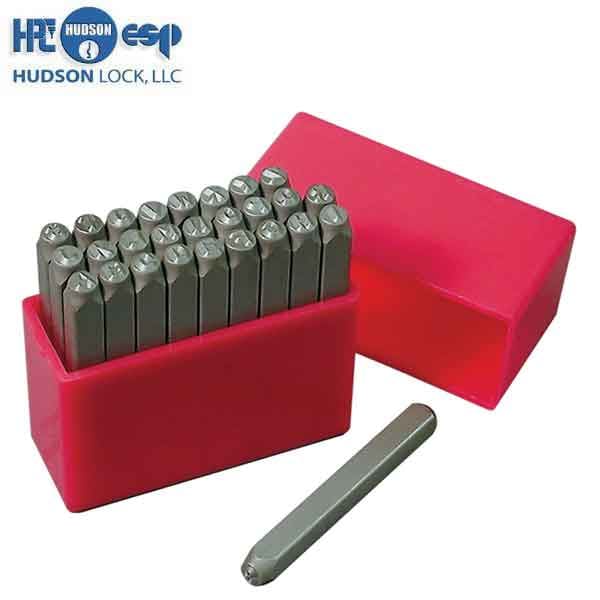 HPC - Die Stamp Letter Set - 1/8" - for the HPC SA-7 Stamp Aligner - UHS Hardware