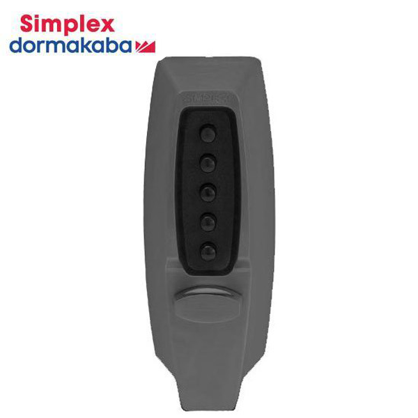 Simplex - 710219 - Pushbutton Keyless Deadbolt - 2-3/4" Backset - Black - UHS Hardware
