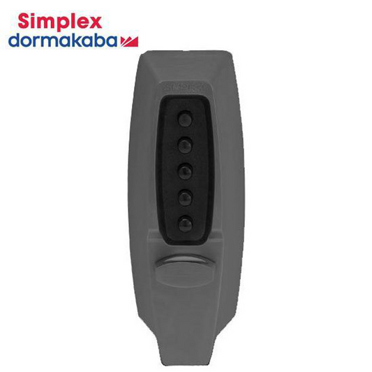 Simplex - 710219 - Pushbutton Keyless Deadbolt - 2-3/4" Backset - Black - UHS Hardware