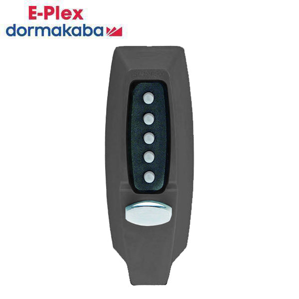 E-Plex - 7108 - Mechanical Push Button Deadbolt Keyless Lock - Thumbturn - Black