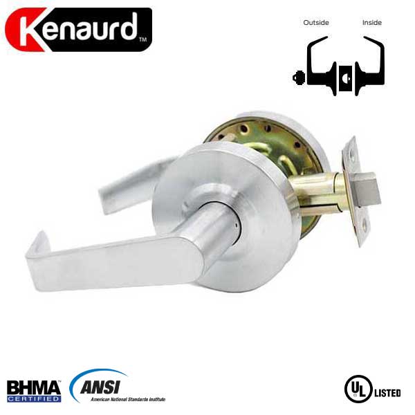 Commercial Lever Handle - SFIC IC Core - 2-3/4” Standard Backset - Satin Chrome - Storeroom - Grade 2 - UHS Hardware