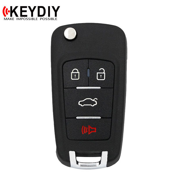 KEYDIY - Generic Style - 4-Button Flip Key Blank (KD-B18) - UHS Hardware