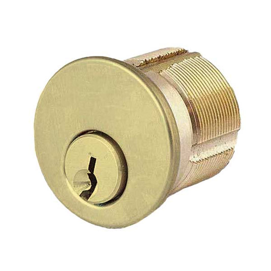 Premium Mortise Cylinder - 1" - US3 - Polished Brass - (SC1 / KW1) - UHS Hardware
