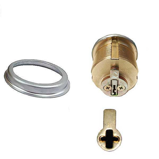 Premium Thumb Turn Mortise Cylinder - 1" - 26D - Satin Chrome - UHS Hardware