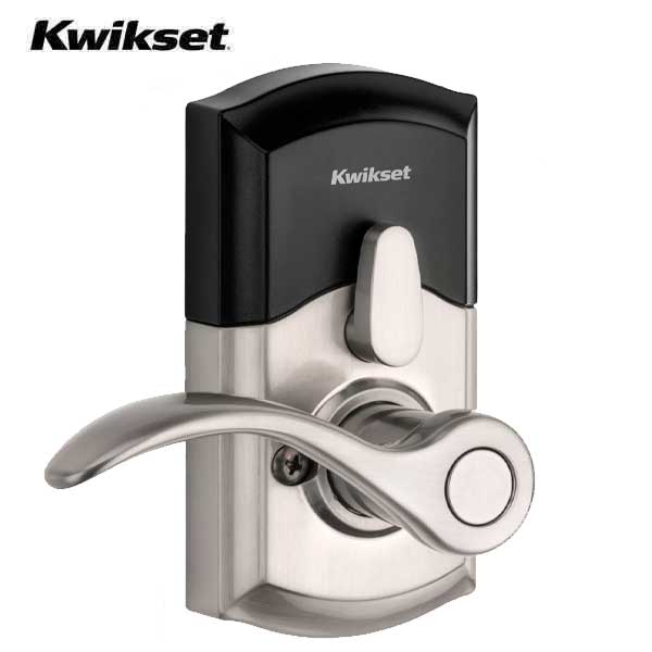 Kwikset - SmartCode 955 - Electronic Pembroke Commercial Lever - US15 - Satin Nickel - SmartKey Technology - Grade 2 - UHS Hardware