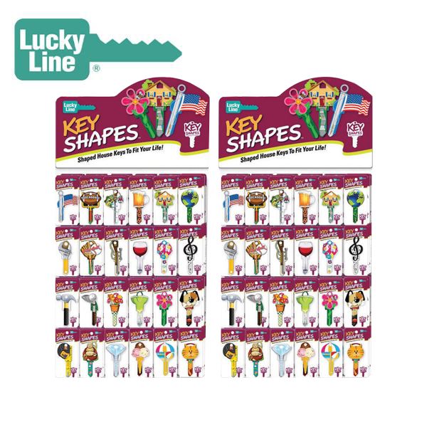 LuckyLine - 34006 - 2-Panel Wall Display - Kwikset / Schlage - 240pcs. - UHS Hardware