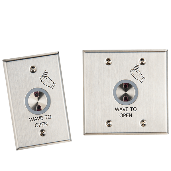 Norton - 700 - Touchless Actuator - Single and Double Gang - 4" range - 0-35 Second Variable Hold - Satin Stainless Steel - UHS Hardware