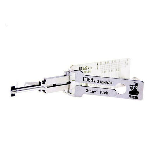 ORIGINAL LISHI HU58 / BMW / 2-in-1 Pick & Decoder / Ignition / Door / Trunk / Twin Lifter / AG - UHS Hardware