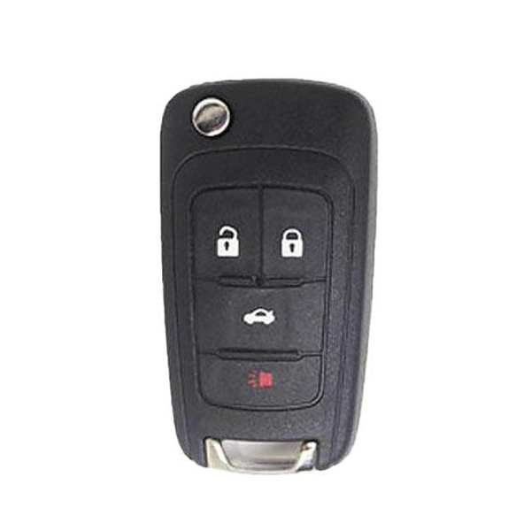 2010-2021 GM / 4-Button Flip Key / PN: 5912555 / OHT01060512 / HU100 / PEPS (AFTERMARKET) - UHS Hardware