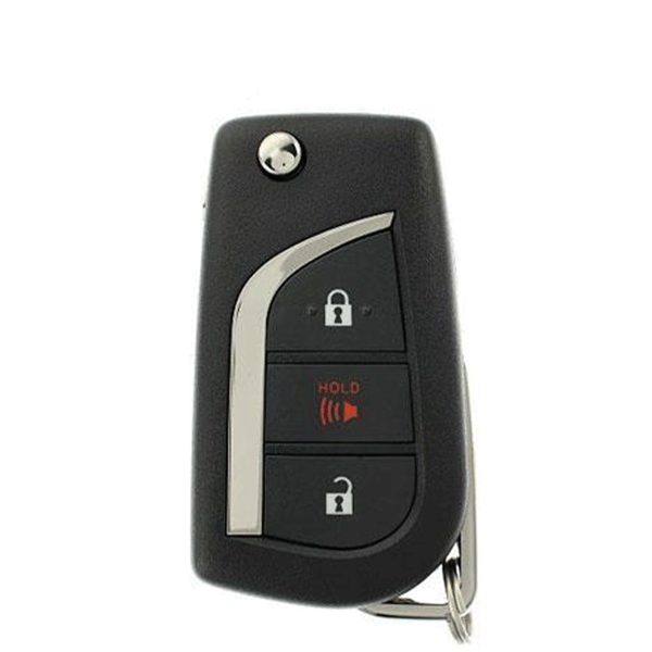 2017-2018 Toyota Corolla / 3-Button Remote Flip Key / PN: 89070-12C20 / HYQ12BFB (H CHIP) (AFTERMARKET) - UHS Hardware