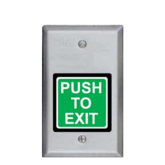 SDC - 422U - Single Gang Square Push Button Switch - 2" - SPDT - Momentary - 12/24VDC - 630 - Dull Stainless Steel - UHS Hardware