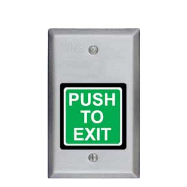 SDC - 422U - Single Gang Square Push Button Switch - 2" - SPDT - Momentary - 12/24VDC - 630 - Dull Stainless Steel - UHS Hardware