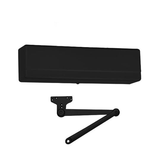 Sargent - 1431 - Powerglide Door Closer w/ P10 - Heavy Duty Parallel Arm - BSP - Black Suede Powder Coat - Grade 1 - UHS Hardware