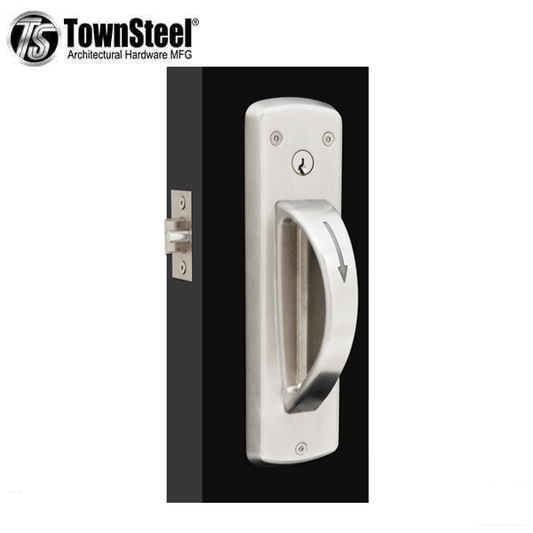 TownSteel - CRX-A - 5-Point Ligature Resistant Cylindrical Lock - Classroom - Left Handed - Stainless Steel - Grade 1 - UHS Hardware