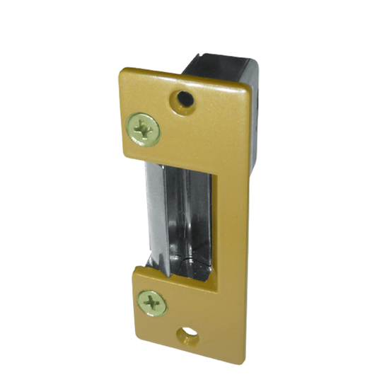 Trine HD005 Light Commercial Grade 1 Electric Strike w/ Heavy Duty Latch Pin - Brass Powder Coated - UHS Hardware