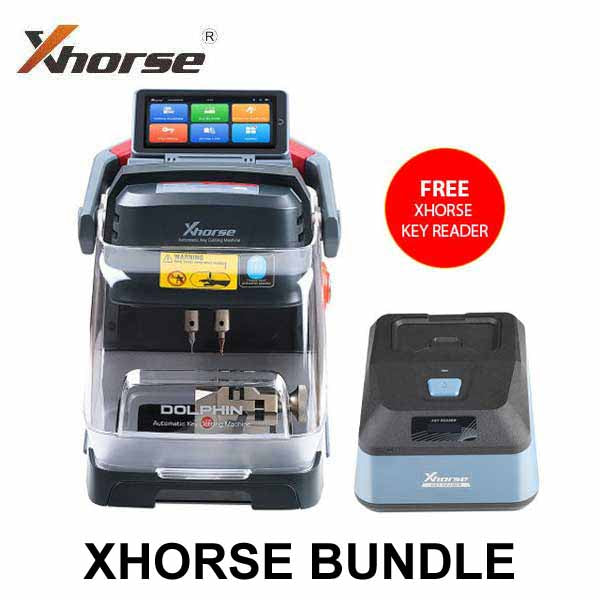Xhorse - Dolphin II XP-005L - High Sec Portable Key Cutter w/ FREE Key Bitting Reader (Bundle of 2)