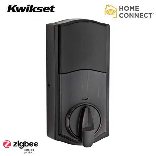 Kwikset - SmartCode 914 - Electronic Traditional Deadbolt w/ Home Connect / Zigbee / SmartKey - US11P - Venetian Bronze - UHS Hardware