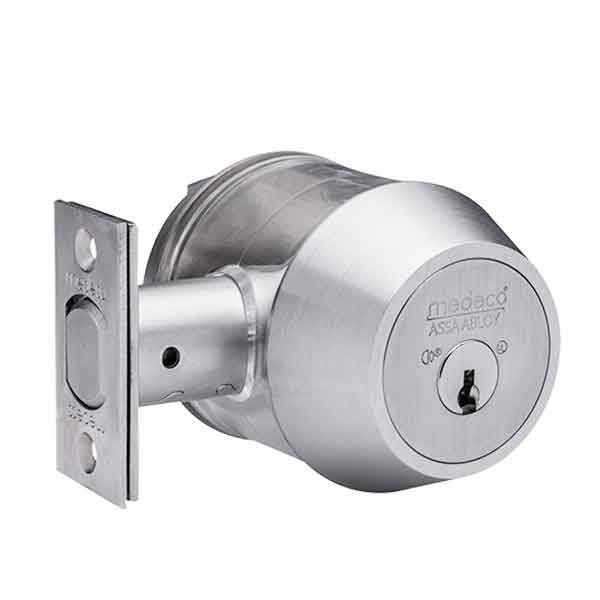 Medeco Maxum Commercial BiAxial - Single Deadbolt - 26 - Satin Chrome - UHS Hardware