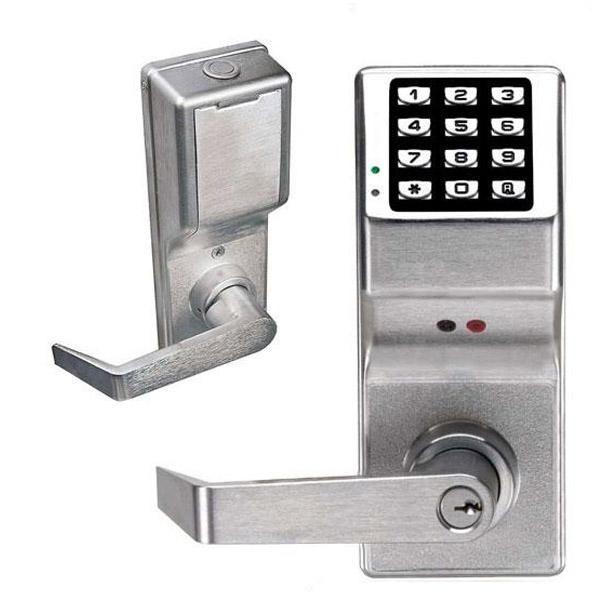 Trilogy DL4100 - Digital Lever Lock w/ Audit Trail & Privacy Feature - Satin Chrome - 26D (Alarm Lock) - UHS Hardware