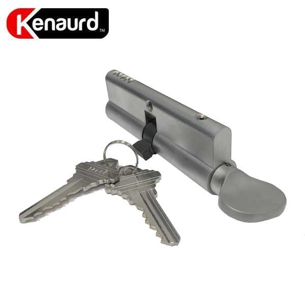 Profile Cylinder – Single Sided – Thumb Turn – 26D – Satin Chrome - (SC1 / KW1) (3-12" 90mm) - UHS Hardware