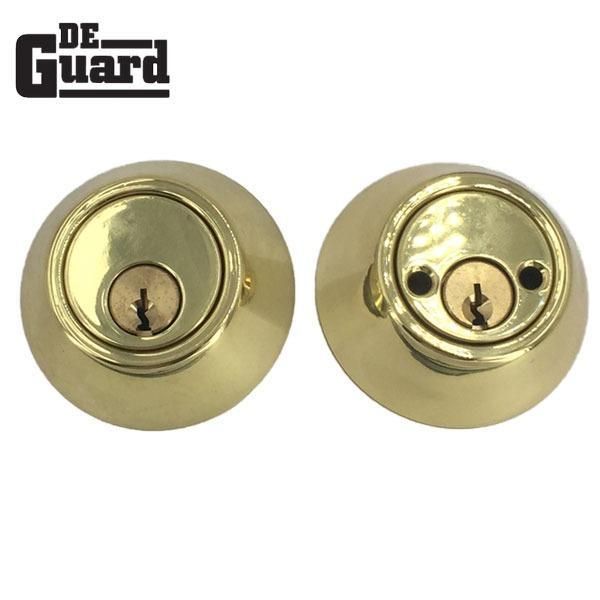 Premium Commercial Double Cylinder Deadbolt - US3 - Polished Brass - SC4 - Grade 2 - UHS Hardware