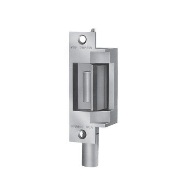 Von Duprin - 6211 Electric Strike for Mortise or Cylindrical Devices - Fail Secure - Dual Signal Switch - Satin Stainless - 24VDC - UHS Hardware